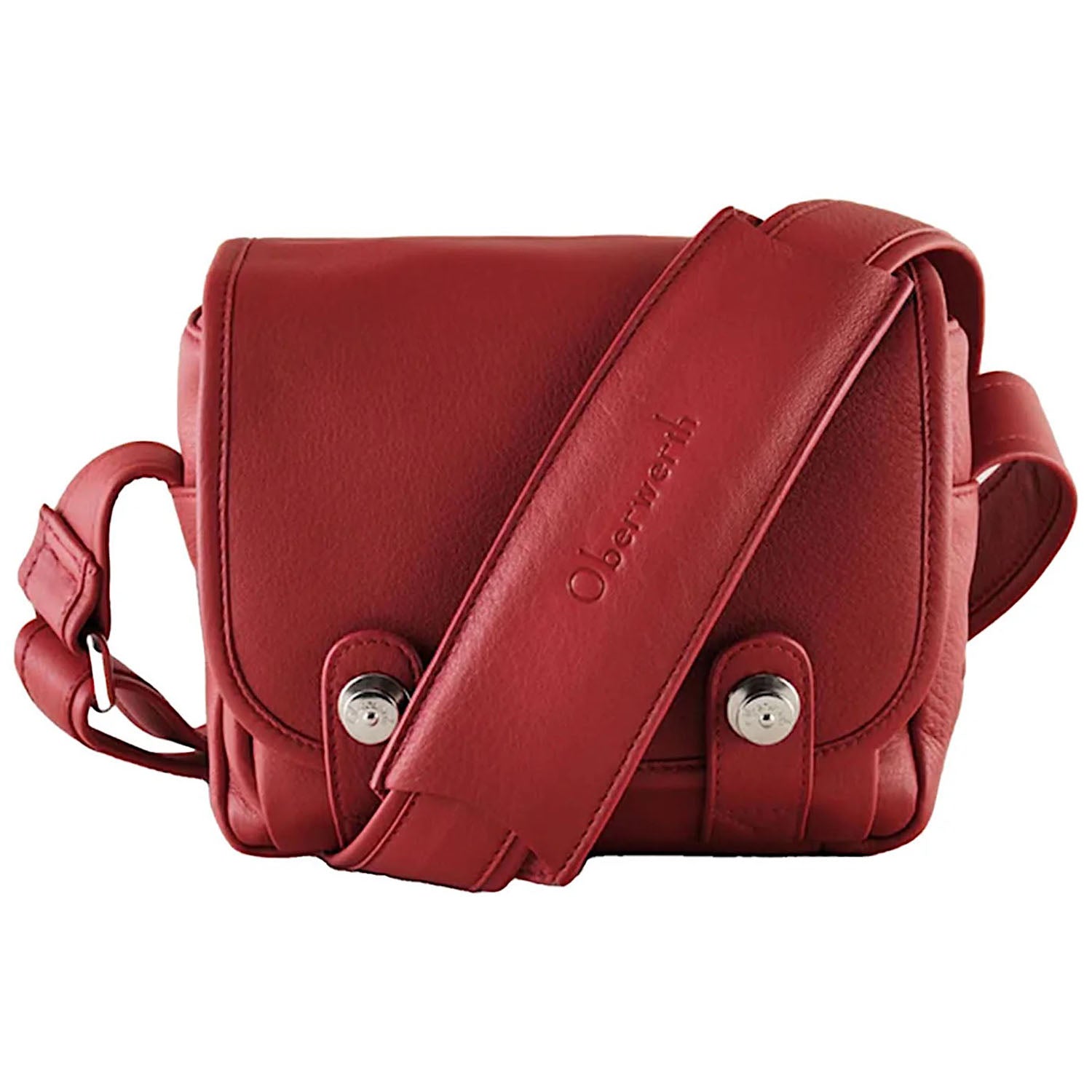 Oberwerth Q Bag Casual - Black w/ Red & Red Stitching