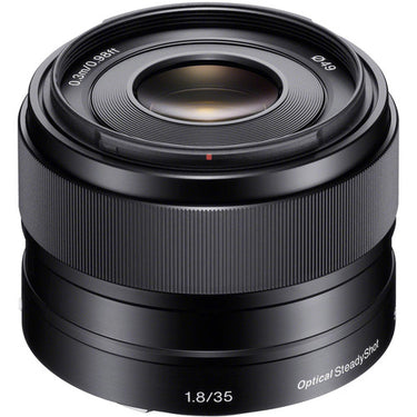 Sony E 35mm f1.8 OSS lens, front view - Camera West