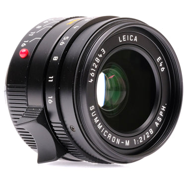 Leica 28mm f2 Summicron-M Asph II, Black, Hood 4612843
