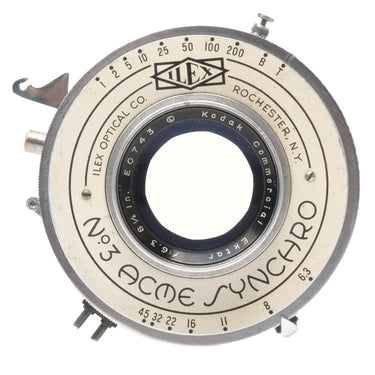 Kodak 8.5" f6.3 Commercial Ektar, Ilex, speeds fast EO743