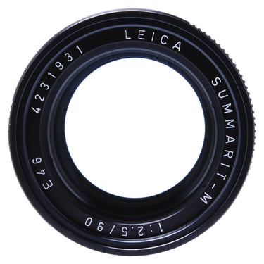 Leica Summarit-M 90mm front element and serial number 4231931