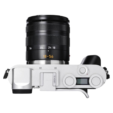 Leica CL top plate showing LEICA CL engraving and 18-56mm zoom scale