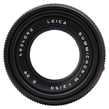 Leica Summicron-M 50mm f2 front element with model markings and serial number