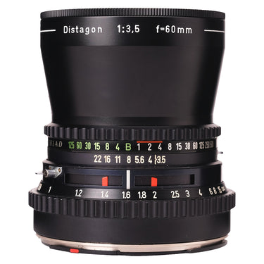 Hasselblad Distagon 60mm f3.5 barrel with shutter speed and aperture scales