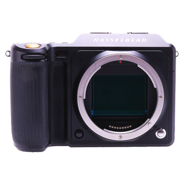 Hasselblad X1D 50C front with bare lens mount and exposed sensor