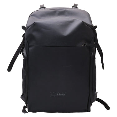 Shimoda Urban Explore 25 camera backpack in Anthracite Black, front view with logo