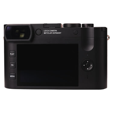 Leica Q2 Monochrom rear view showing EVF, LCD screen and controls