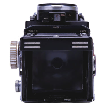 Rolleiflex 2.8C top plate with shutter speed window and serial number