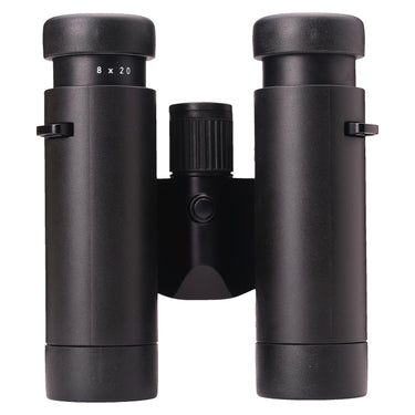 Leica Ultravid 8x20 BR top view showing 8x20 marking and eyepiece caps