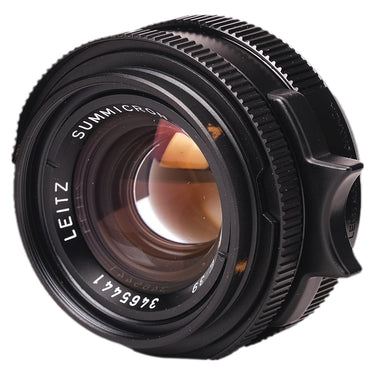 Leica 35mm f2 Summicron-M three-quarter front view