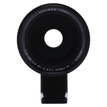 Fujifilm XF 50-140mm front element with Fujinon Nano-GI and 72mm filter ring marking