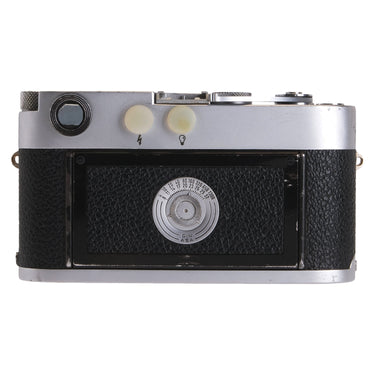 Leica M3 rear view with film speed reminder dial