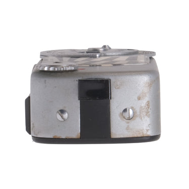 Leica Meter MR-4 end view showing side screws and black trim
