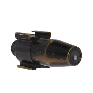 Leica universal finder three-quarter view from eyepiece end toward objective