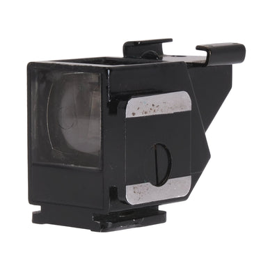 Leica AUFSU waist-level finder front three-quarter view showing viewing lens and side plate
