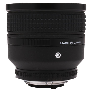 Nikon 85mm f1.4 D mount-end view showing serial number 434428 and Made in Japan marking
