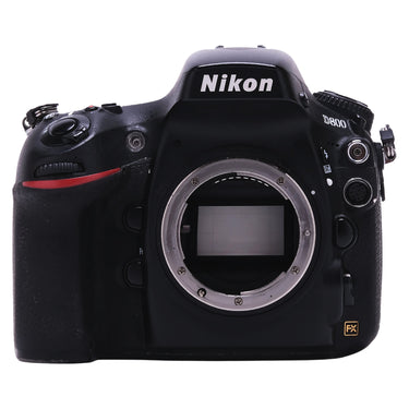 Nikon D800 front view with lens mount and sensor exposed