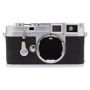 Leica M3 DS front with bare lens mount, viewfinder and rangefinder windows