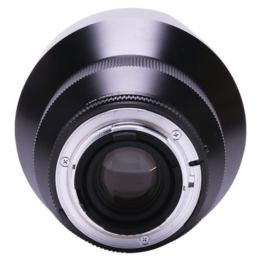 Carl Zeiss 15mm ZF.2 rear view showing Nikon F mount and rear element
