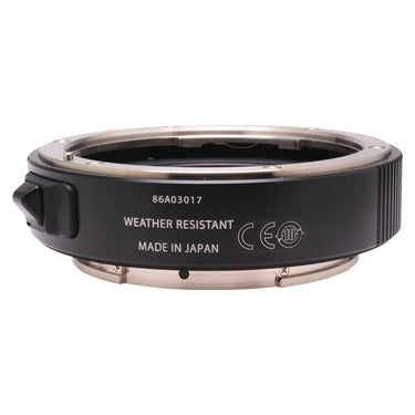 Fujifilm MCEX-18G WR side view showing serial number and Weather Resistant Made in Japan markings