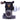 Luland D geared head side view with white geared knob and panning degree scale