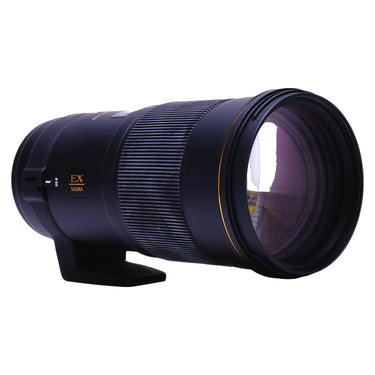 Sigma 180mm f2.8 side view showing EX badge and front element