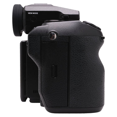 Fujifilm GFX 50S right side with hand grip and card door