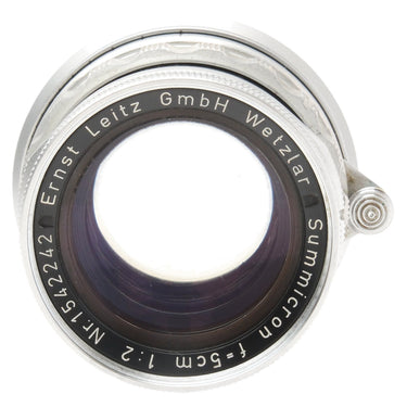 Leica Summicron front element with Ernst Leitz Wetzlar engraving and serial number 1542242