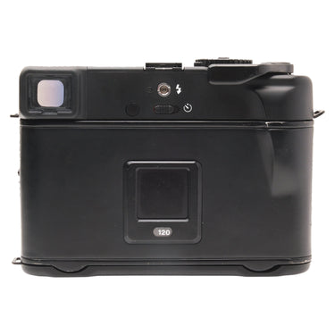 Mamiya 6 MF rear view with 120 film window and viewfinder