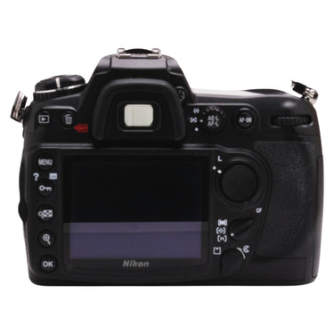 Nikon D300 rear view with LCD screen and controls