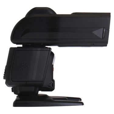 Leica SF 60 flash left side profile showing hinge and body
