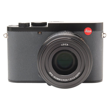 Leica Q3 43 front view with built-in 43mm f2 APO-Summicron lens