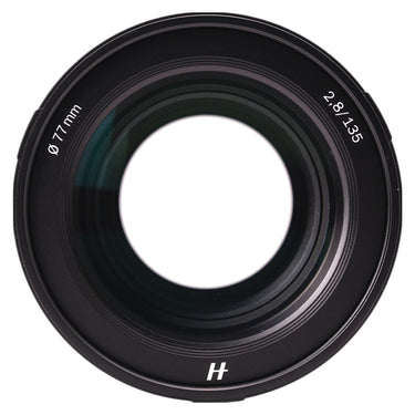 Hasselblad XCD 135mm f2.8 front element with 77mm filter thread marking