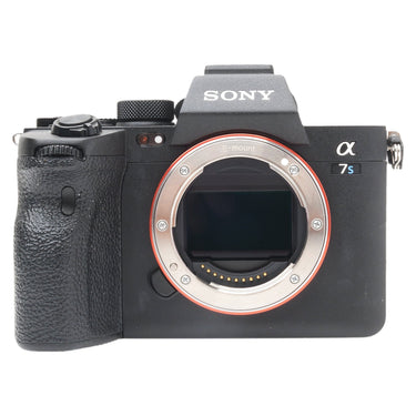 Sony a7S III front view with E-mount and exposed full-frame sensor