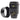 Zeiss Otus 55mm f1.4 standing upright with detached metal bayonet hood beside it