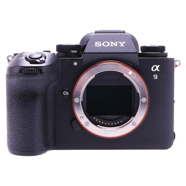 Sony A9 III front view with bare E-mount and exposed sensor