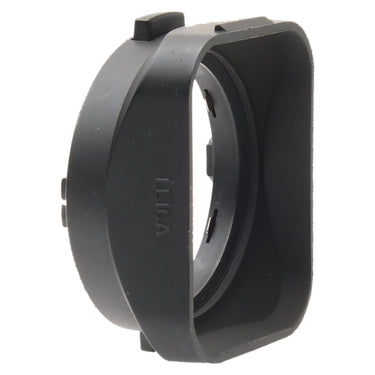 Leica 12526 lens hood side view with LEICA embossed on the barrel