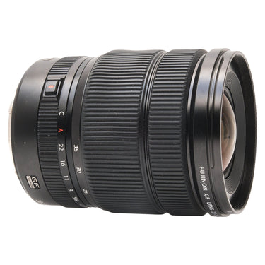 Fujifilm GF 20-35mm f4 R WR side view with front barrel and rings