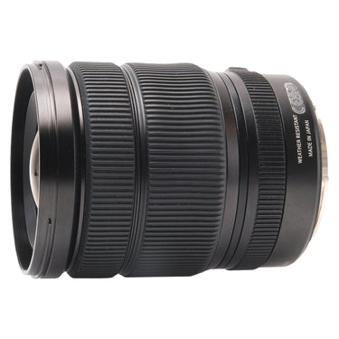 Fujifilm GF 20-35mm f4 R WR side view showing Weather Resistant and Made in Japan text