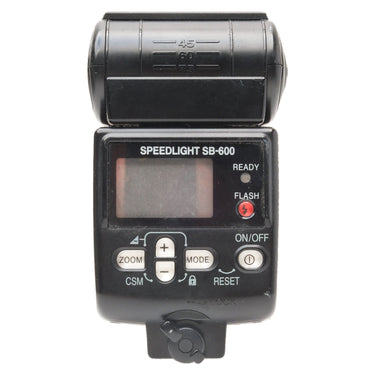 Nikon Speedlight SB-600 rear view with LCD panel and control buttons