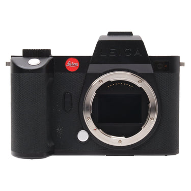 Leica SL2-S front view with L-mount and full-frame sensor exposed