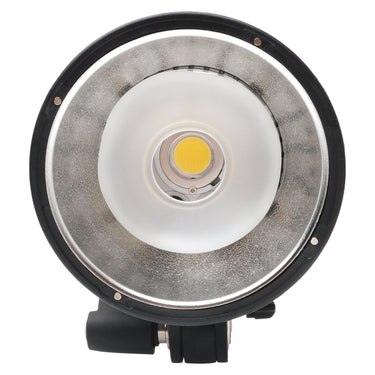 Westcott FJ400 front view of reflector with COB LED and flash tube