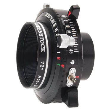 Rodenstock Apo-Sironar-N front cell with 72 degree marking, cocking lever and flash sync