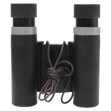 Minox BD 10x25 binocular rear view with braided lanyard and diopter ring