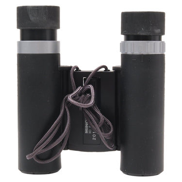 Minox BD 8x24 BR binocular rear view with lanyard and diopter markings