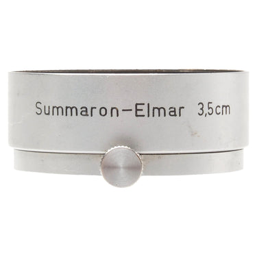 Leica FOOKH lens hood front with engraved Summaron-Elmar 3,5cm and tension screw