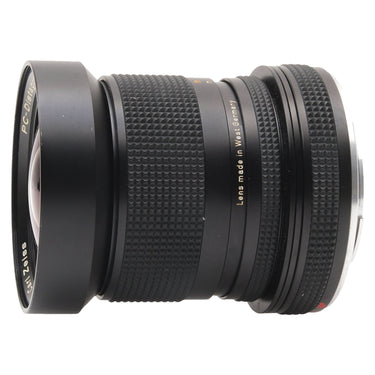 Contax PC-Distagon 35mm f2.8 side view with Lens made in West Germany engraving