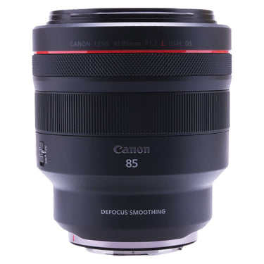 Canon RF 85mm f1.2 L USM DS front barrel with red ring, lettering and AF MF switch