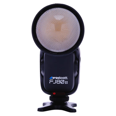 Westcott FJ80 IIM speedlight front view with round flash head
