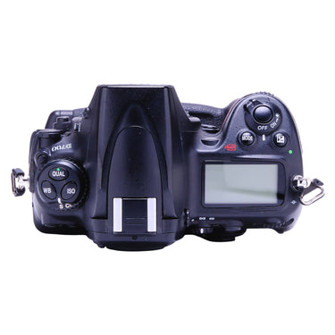 Nikon D700 top plate with mode dials and control panel